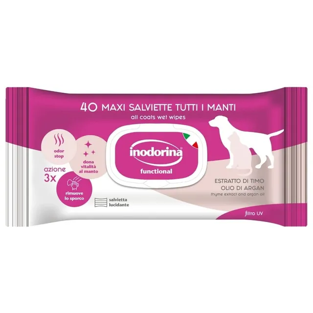 Inodorina Salviette Latte Vaniglia Cani Gatti 480pz