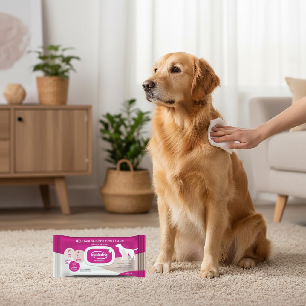 Inodorina Salviette Latte Vaniglia Cani Gatti 480pz