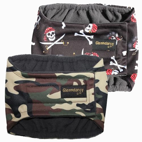 Glenndarcy Dog Belly Bands Fasce Cane Maschio M 2 Pezzi