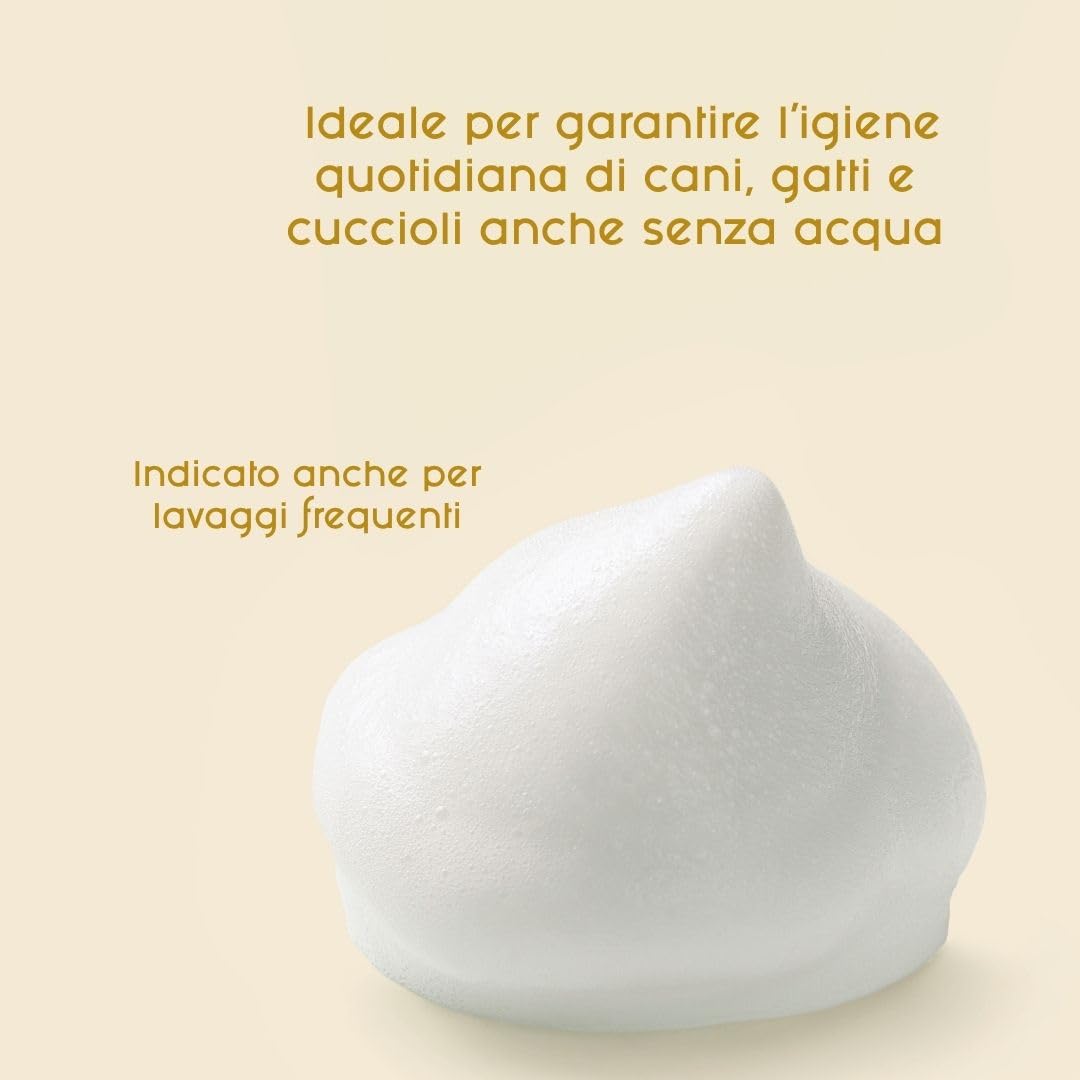 Inodorina Shampoo secco mousse cane gatto latte vaniglia 300ml