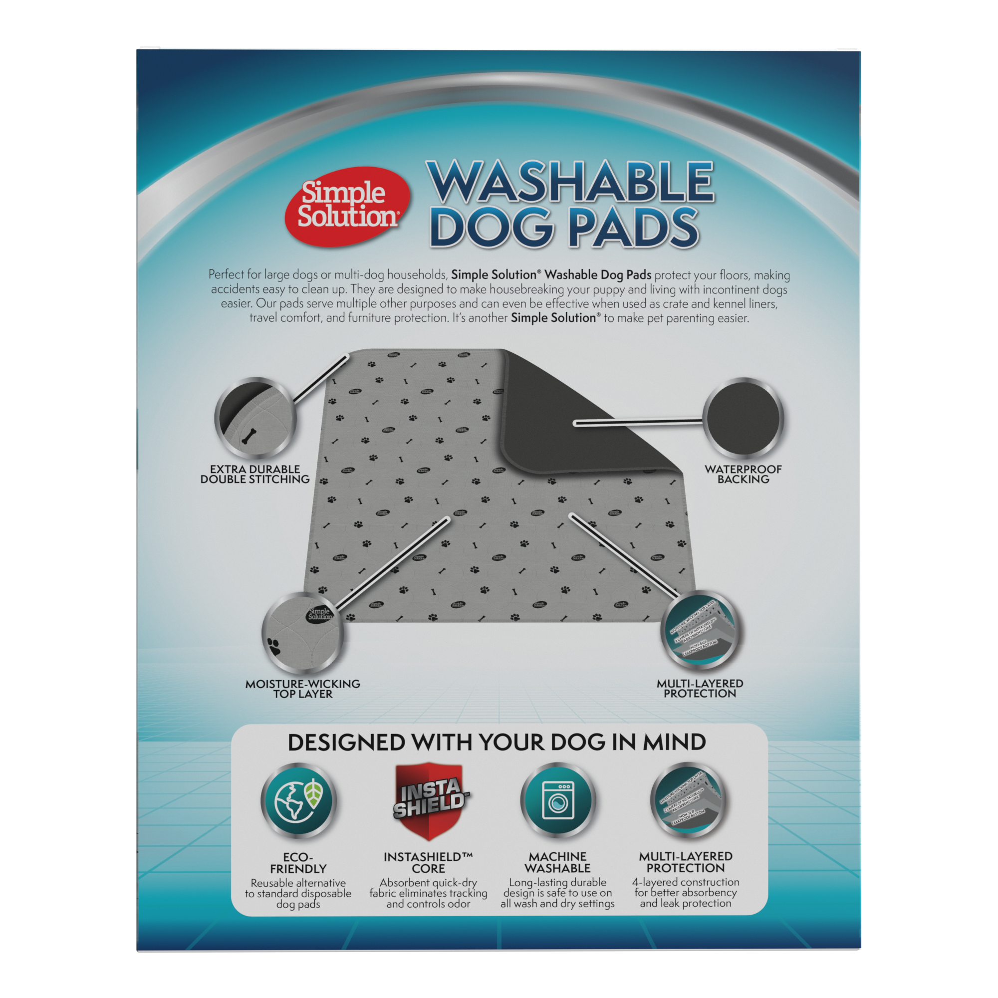 Simple Solution Washable Pads tappetino lavabile cani assorbente