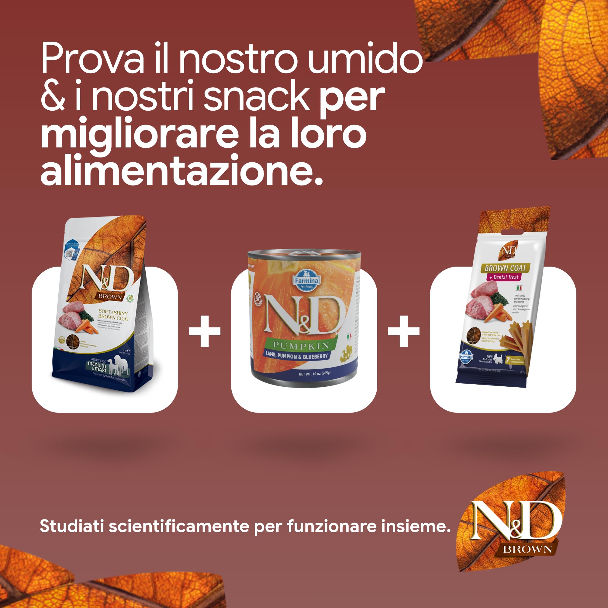 Farmina N&D Brown Agnello Spirulina Crocchette Cane 2kg