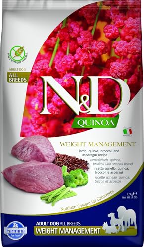 Farmina N&D Quinoa Weight Crocchette Cane Agnello 2,5kg