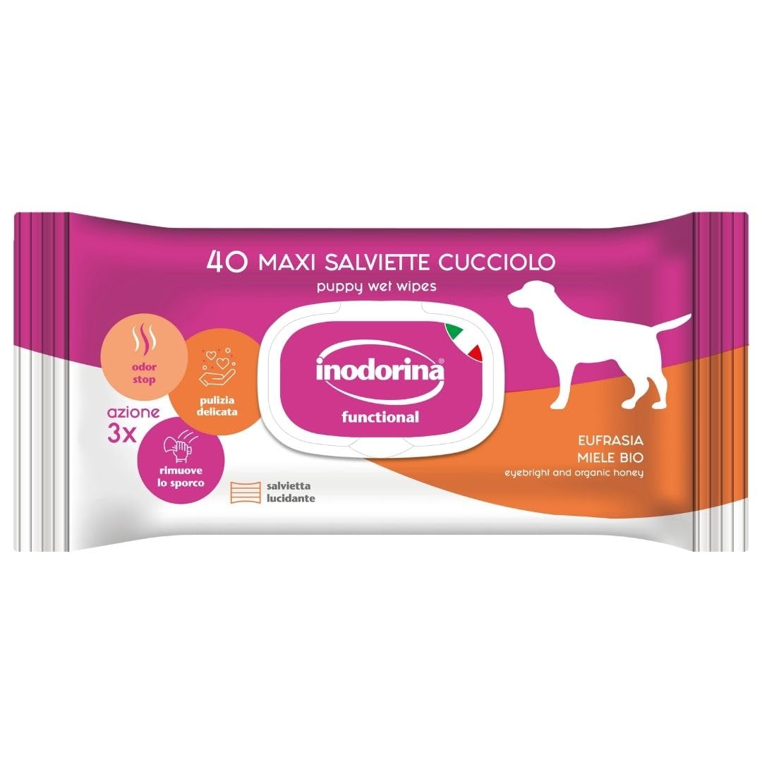 Inodorina Salviette Cuccioli Eufrasia Miele 480pz