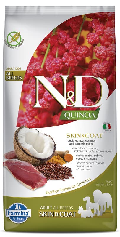 Farmina N&D Quinoa Anatra Crocchette Cane Skin Coat 7kg