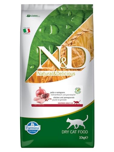 Farmina N&D Prime Neutered pollo melograno crocchette gatto 10 kg