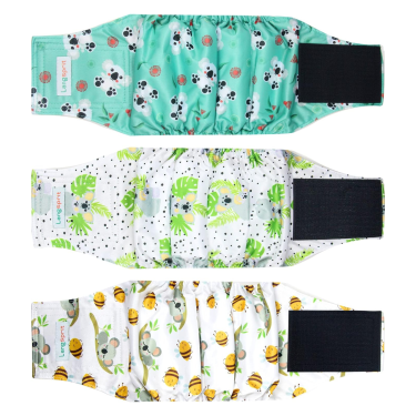 Wegreeco Dog Diapers Pannolini Cane Maschio Lavabili Belly Band