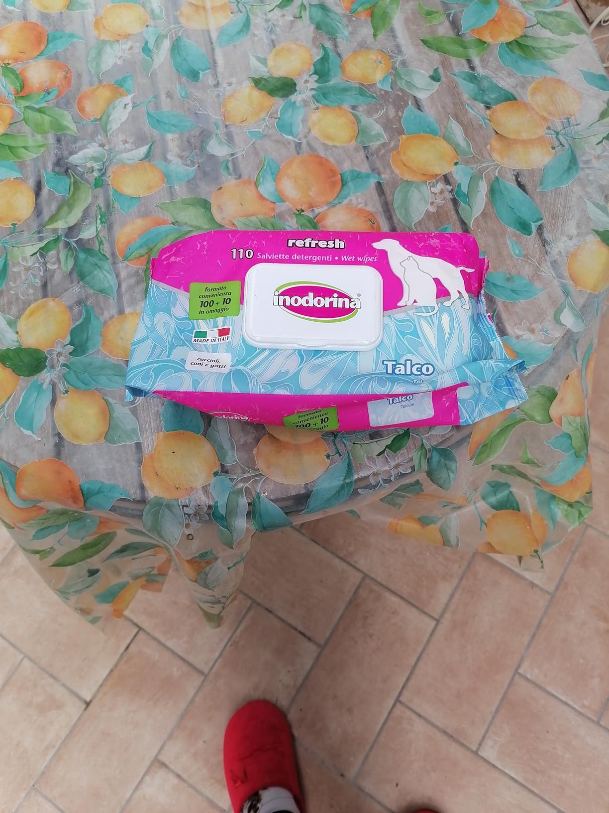 Inodorina Salviette Refresh acqua rose salviette cane 2x40 pezzi