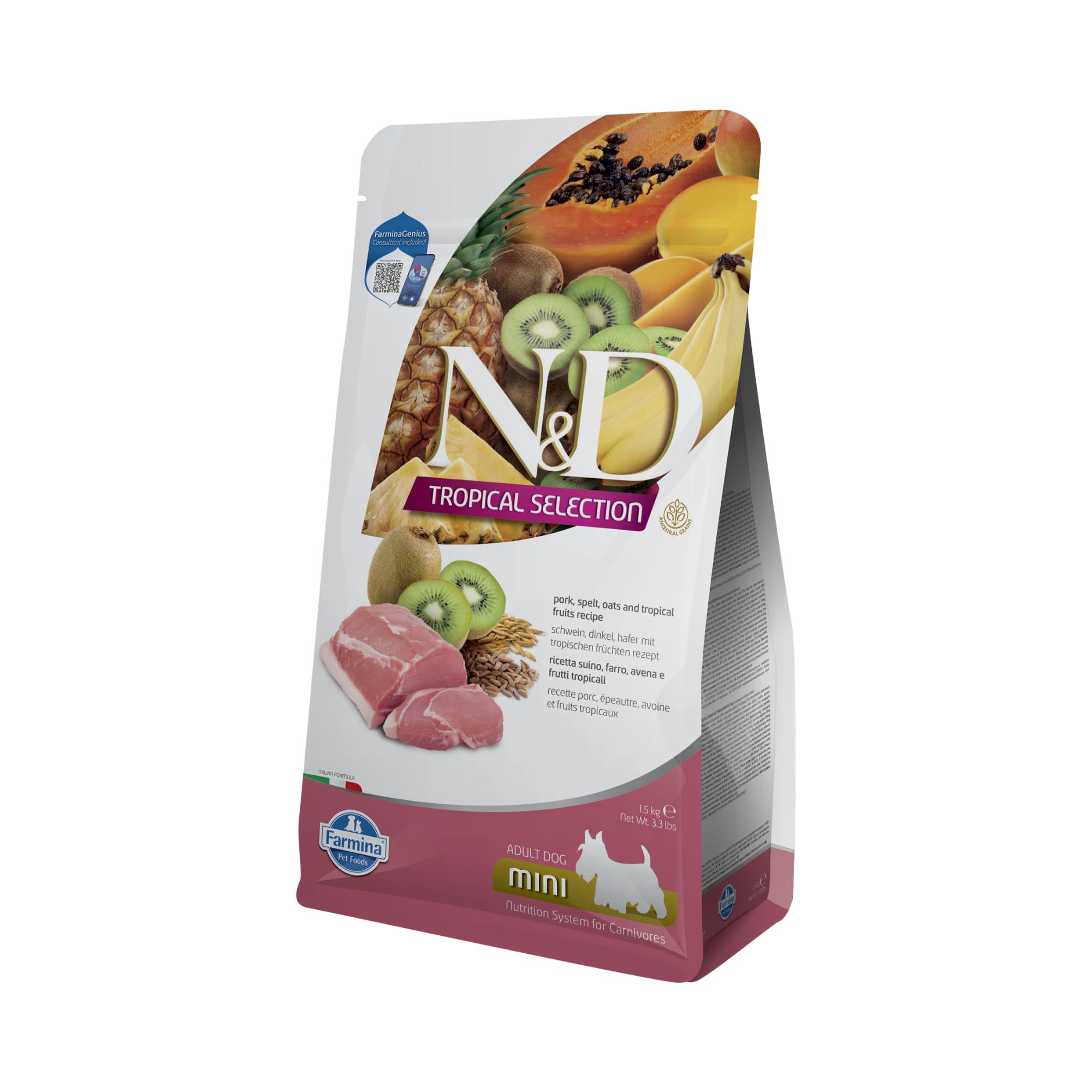 Farmina N&D Tropical Maiale Crocchette Cane Mini 1,5 kg