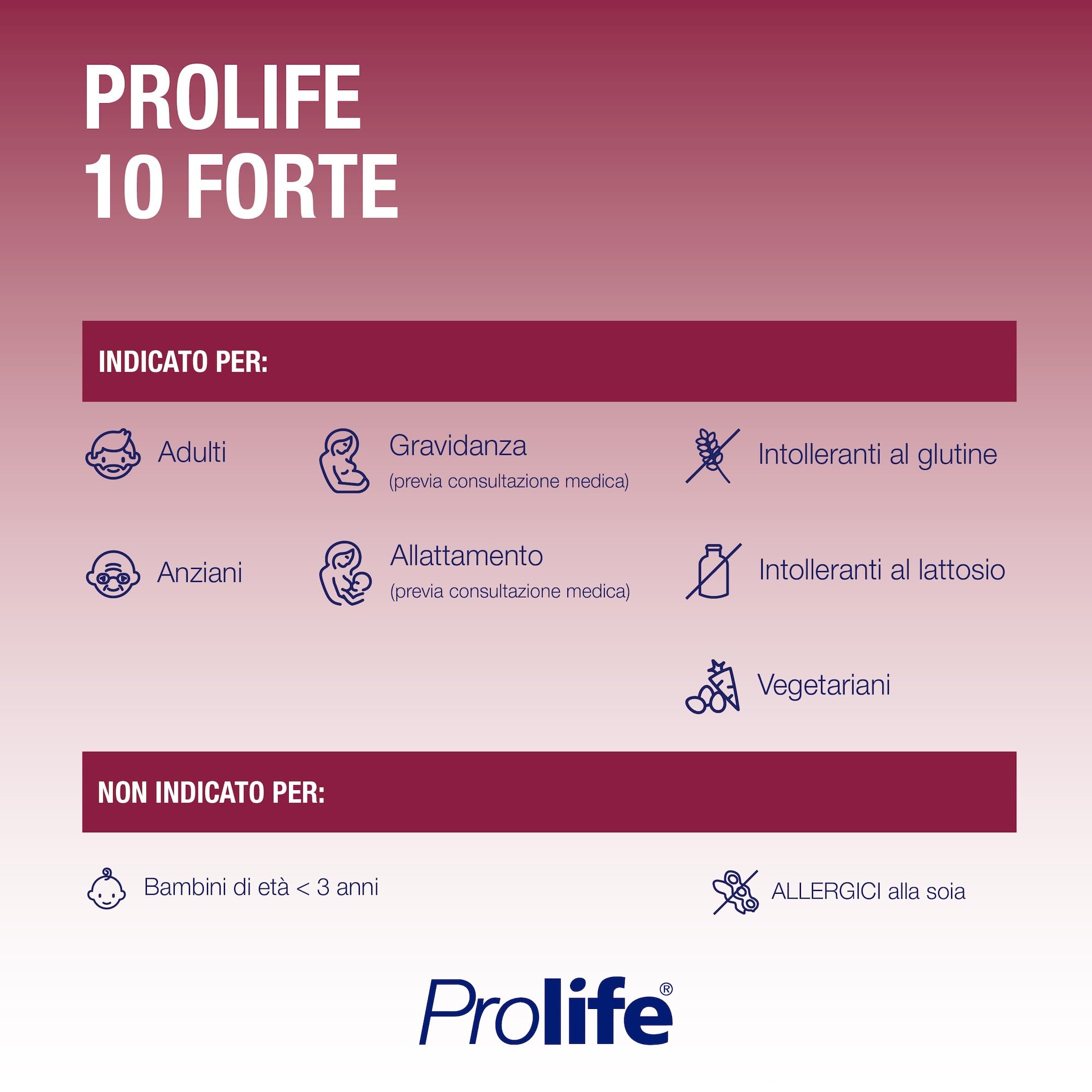 Prolife 10 Forte Fermenti Lattici Integratore 20 capsule