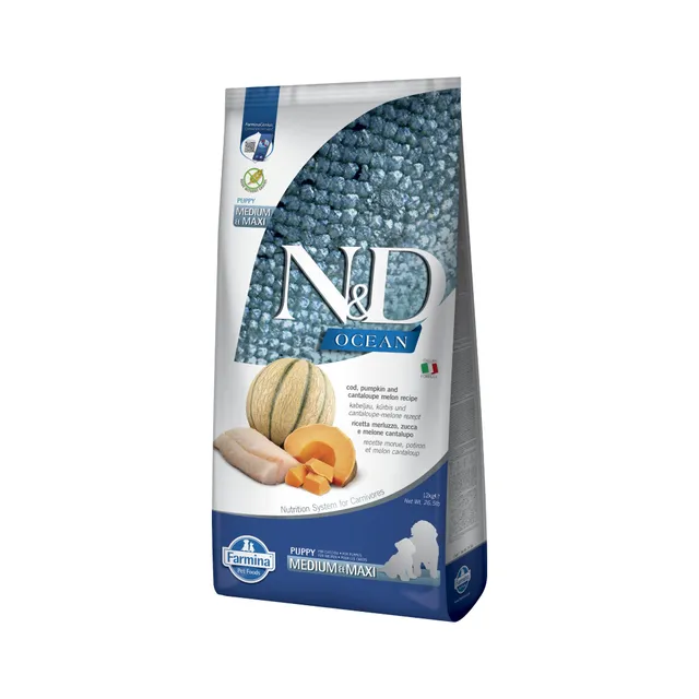 Farmina N&D Ocean Merluzzo Crocchette Puppy 12 kg Medium