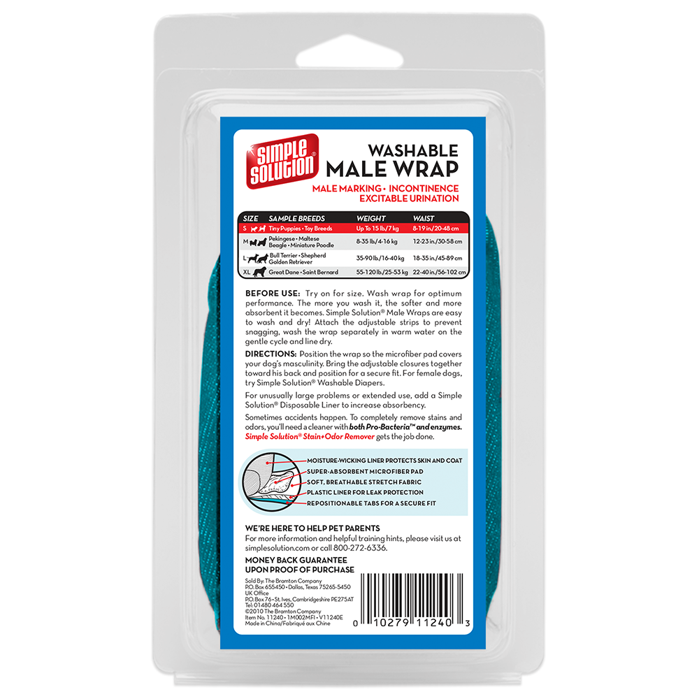 Simple Solution Diapers Wraps fascia maschio Small lavabile