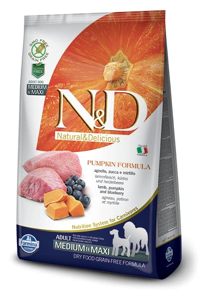 Farmina N&D Pumpkin Agnello Mirtillo Crocchette Cane Adult 12kg