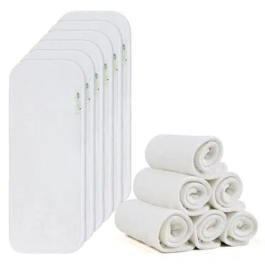 Wegreeco Baby Diapers Inserti Bambù Pannolini Lavabili 12pz