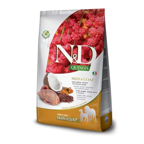 Farmina N&D Quinoa Skin Coat Quaglia 7 kg pelo e cute cane
