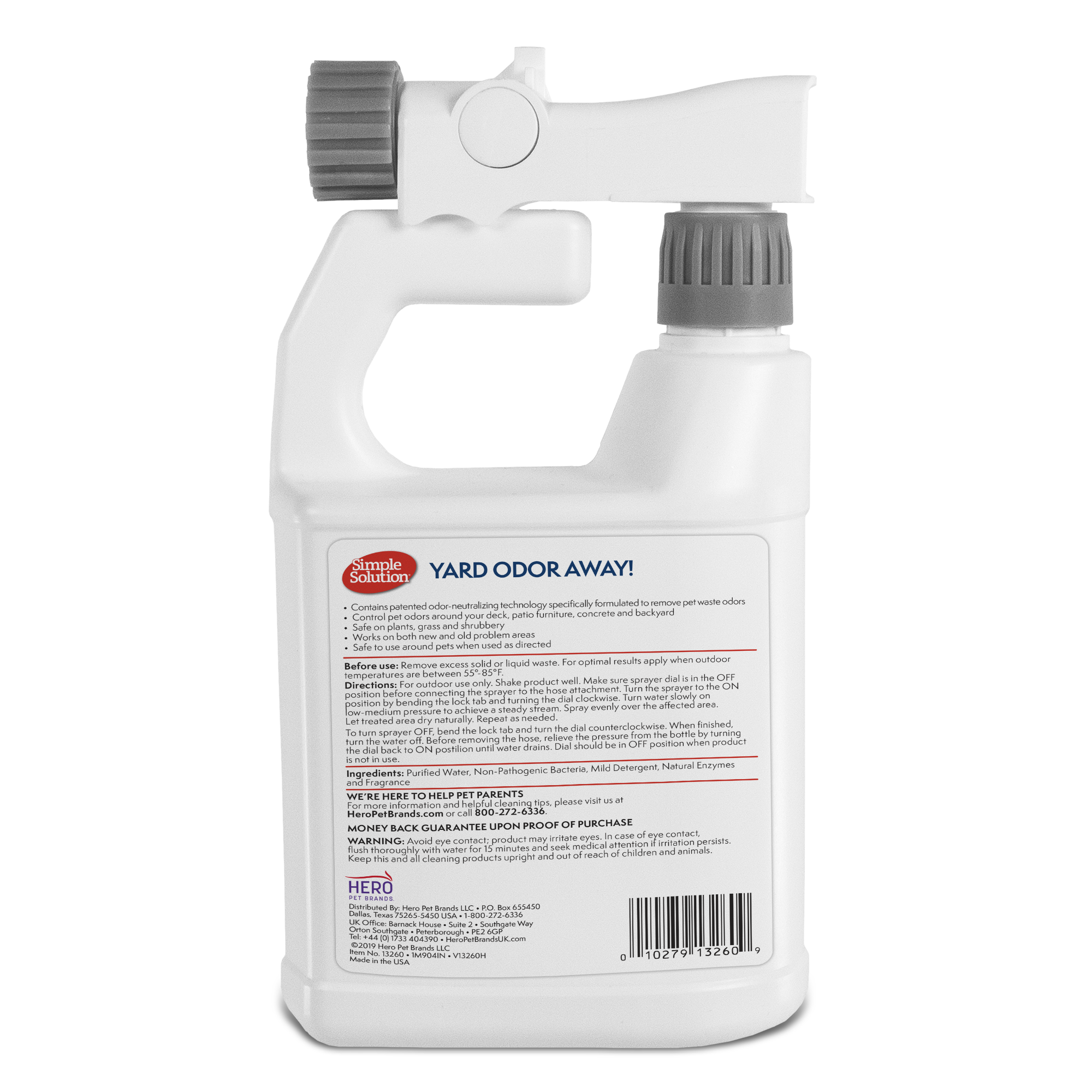 Simple Solution Yard Odor Away spray giardino esterno 5000 piedi