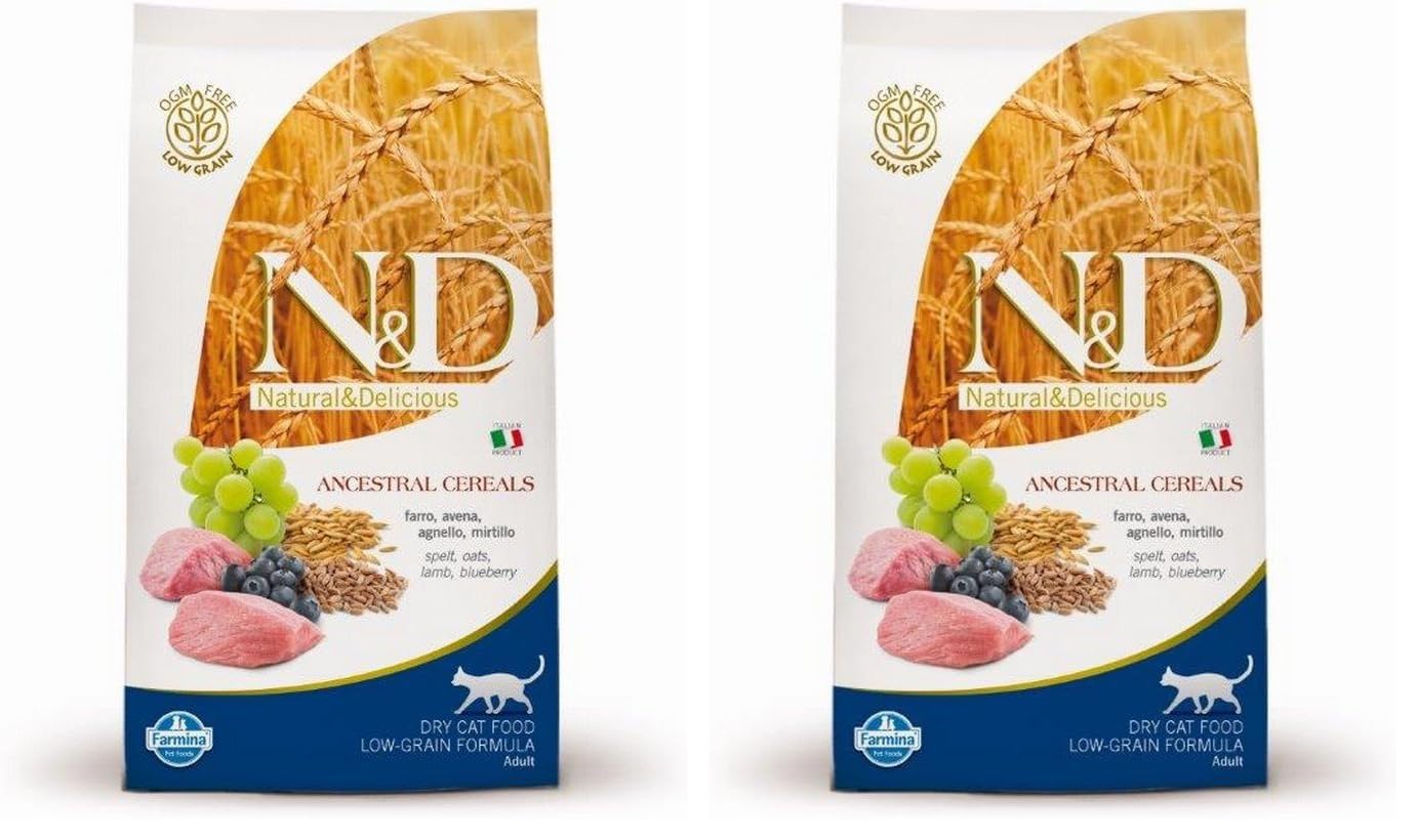 Farmina N&D Ancestral Grain Agnello Cibo Gatti 300g Mirtillo