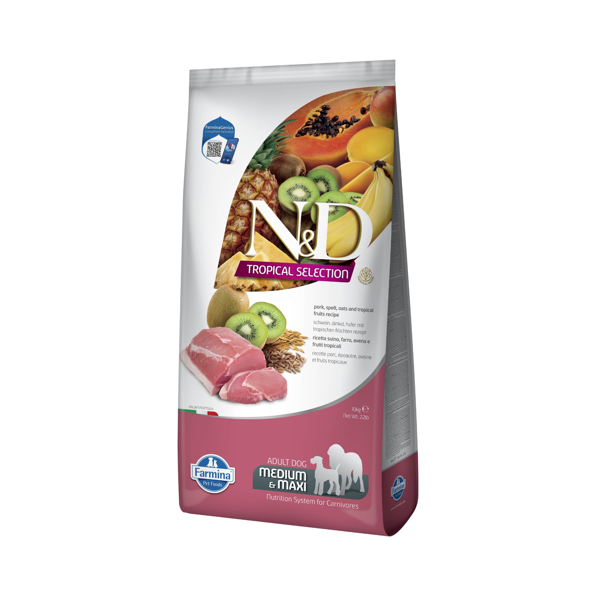 Farmina N&D Tropical Maiale Cane Adult Medium/Maxi 10kg