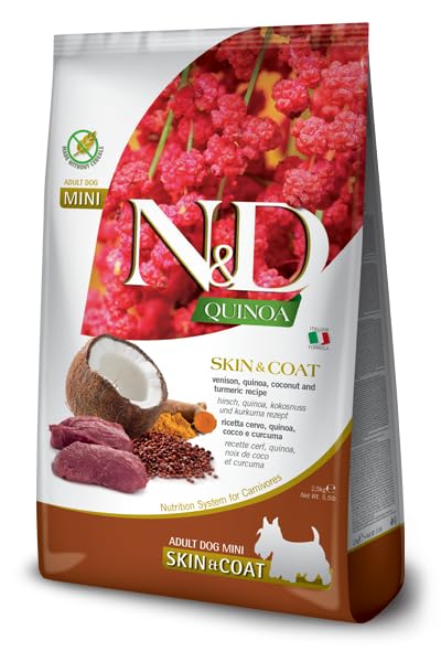 Farmina N&D Quinoa Skin&Coat Cibo Cane Cervo 2,5 kg
